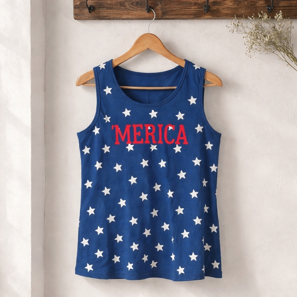 Lot Of 6 Patriotic Women's Shirts - Picture 2 of 6